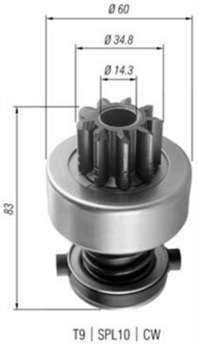 940113020358 MAGNETI MARELLI Бендикс стартера