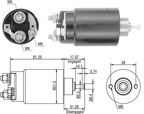 940113050404 MAGNETI MARELLI Реле втягивающее