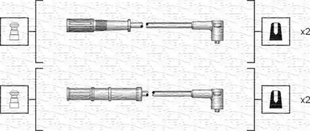 941318111161 MAGNETI MARELLI Комплект проводов зажигания