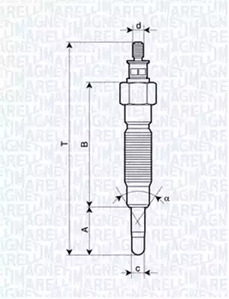 Свеча накаливания MAGNETI MARELLI 062900064304