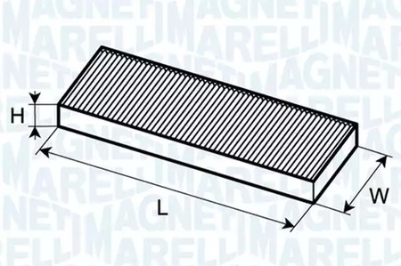 Фильтр салона MAGNETI MARELLI 350203061860