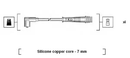 941095790617 MAGNETI MARELLI Комплект проводов зажигания