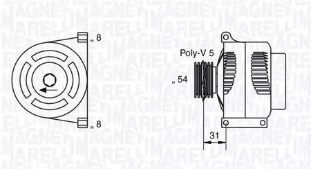 Генератор MAGNETI MARELLI 063377426010