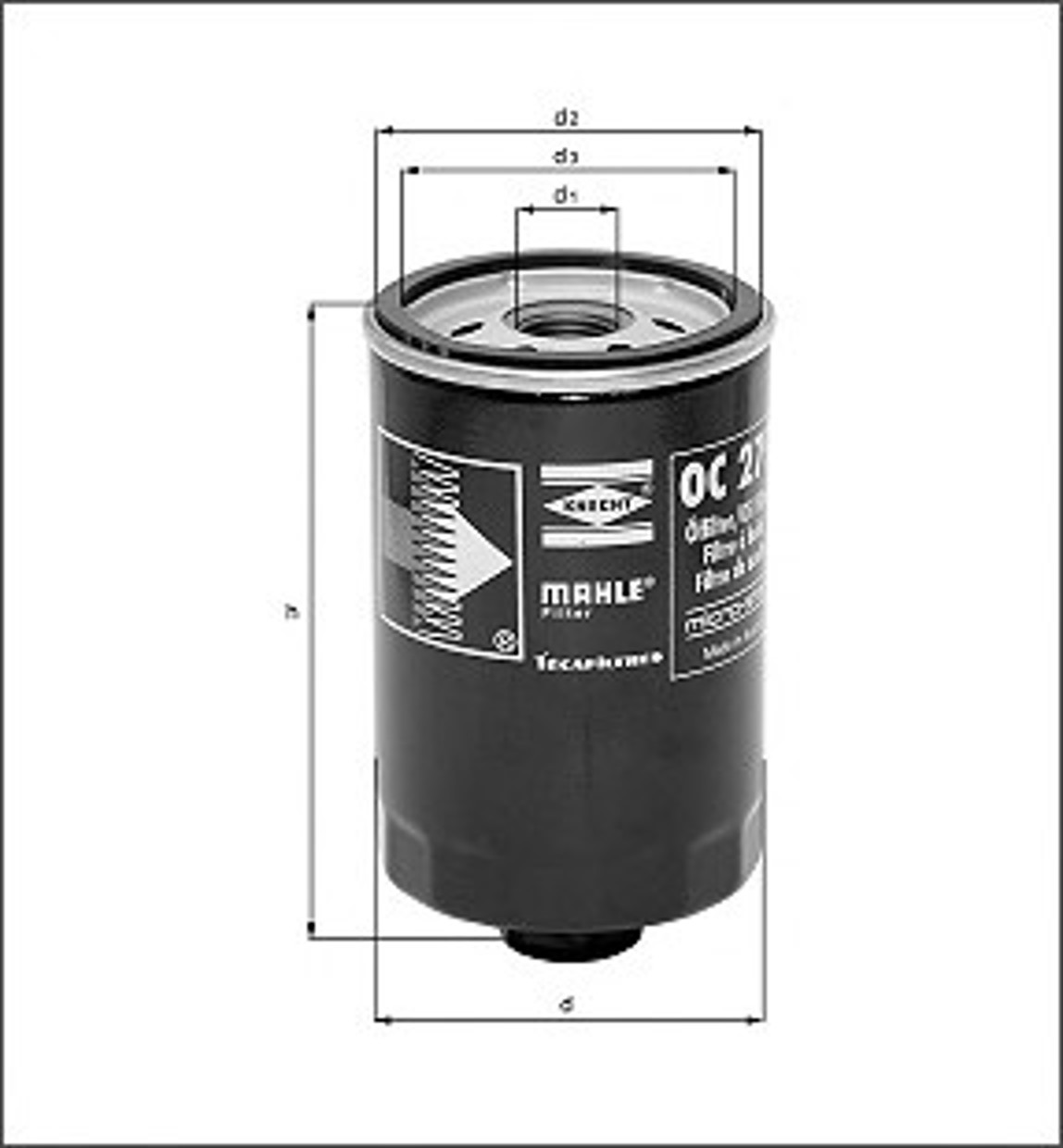 Фильтр масляный MAGNETI MARELLI 154078446810