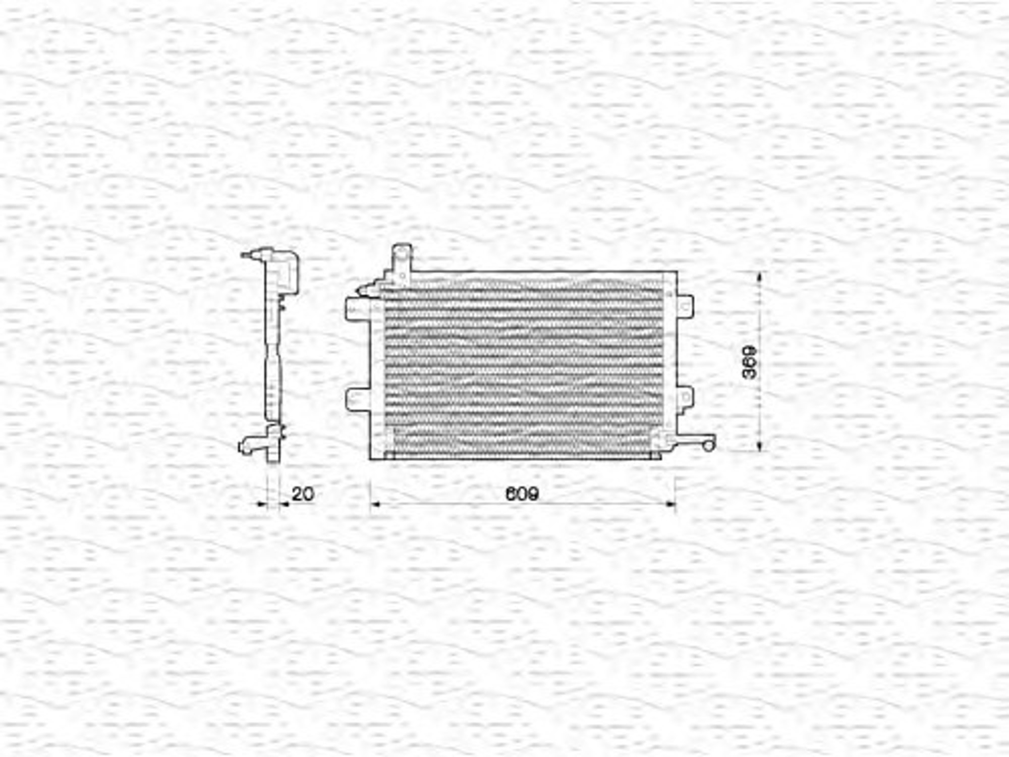 Конденсатор кондиционер MAGNETI MARELLI 350203206000