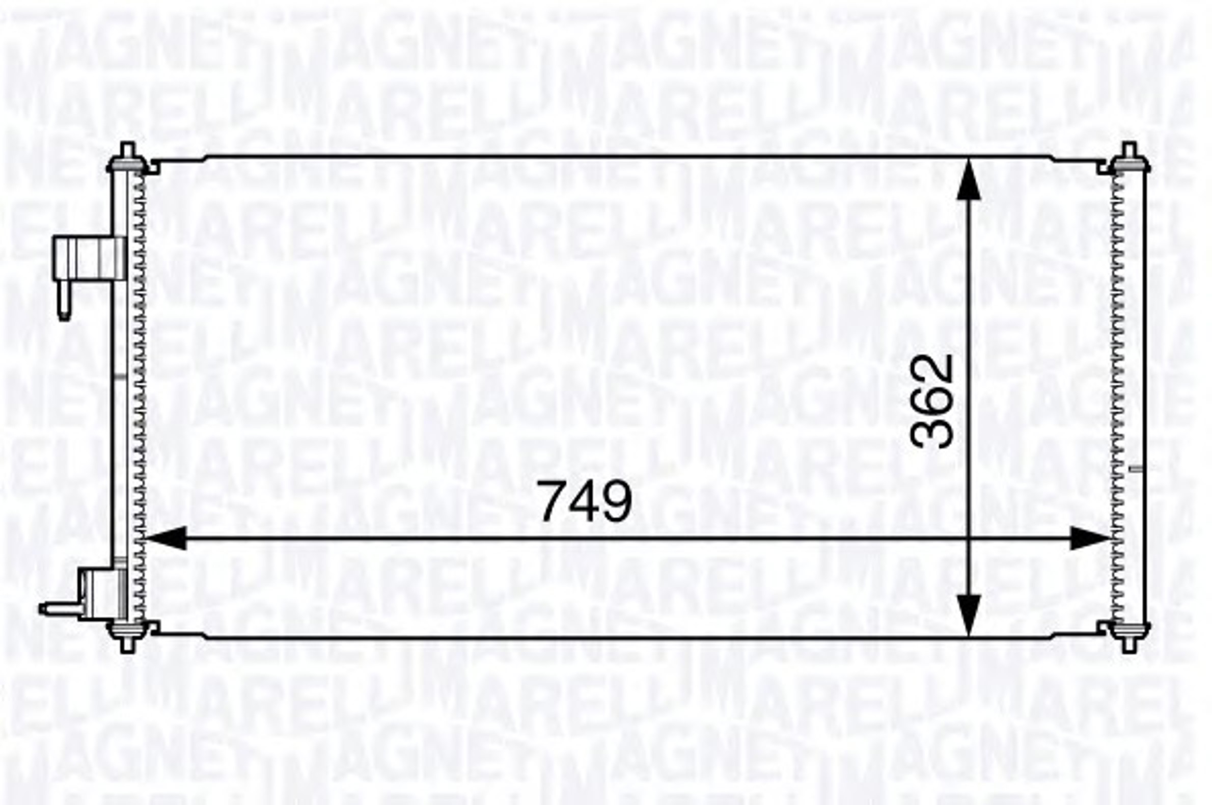 Конденсатор кондиционер MAGNETI MARELLI 350203727000