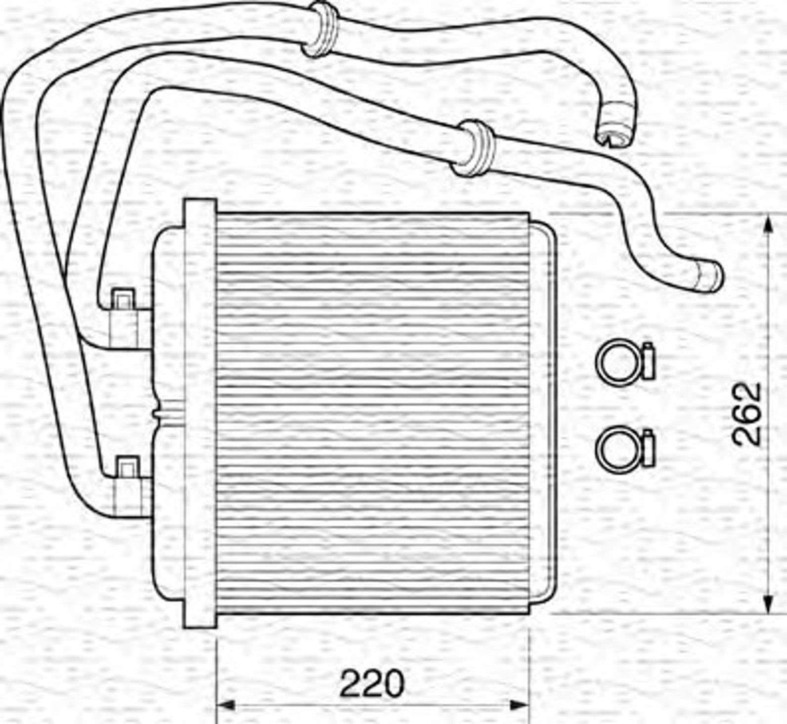 Радиатор отопителя MAGNETI MARELLI 350218072000