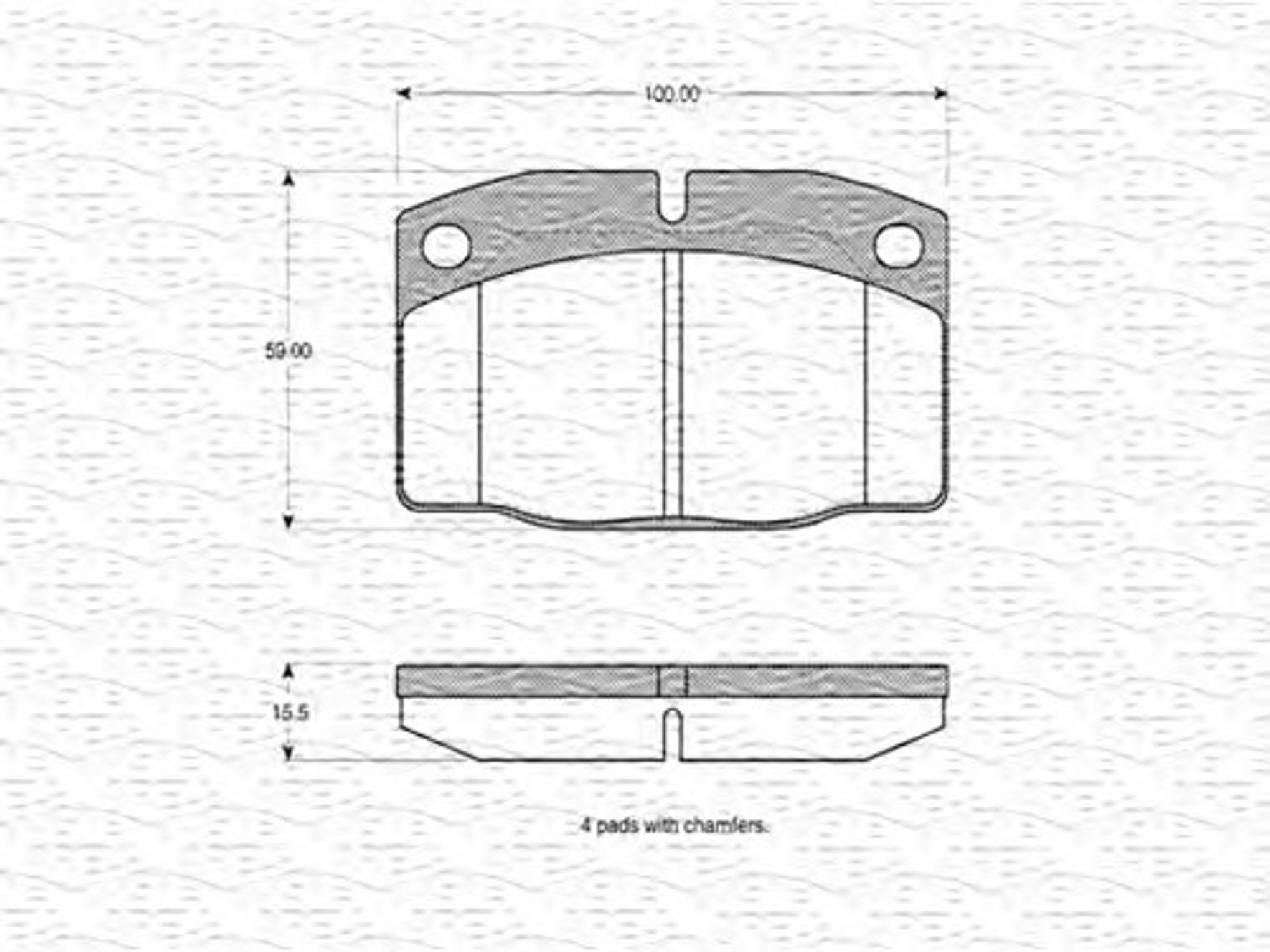 363702160015 MAGNETI MARELLI Комплект тормозных колодок, дисковый тормоз