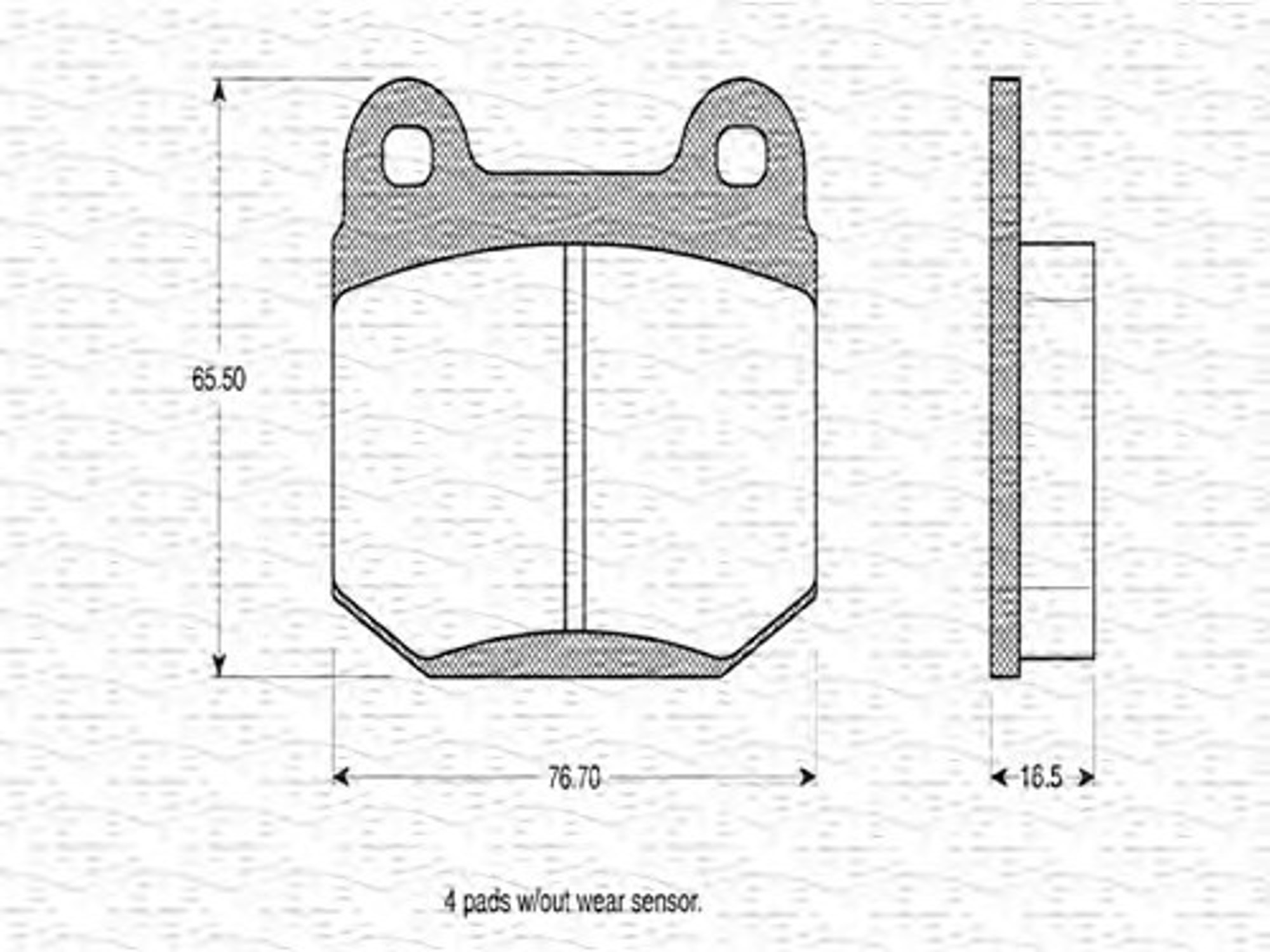 363702160038 MAGNETI MARELLI Комплект тормозных колодок, дисковый тормоз