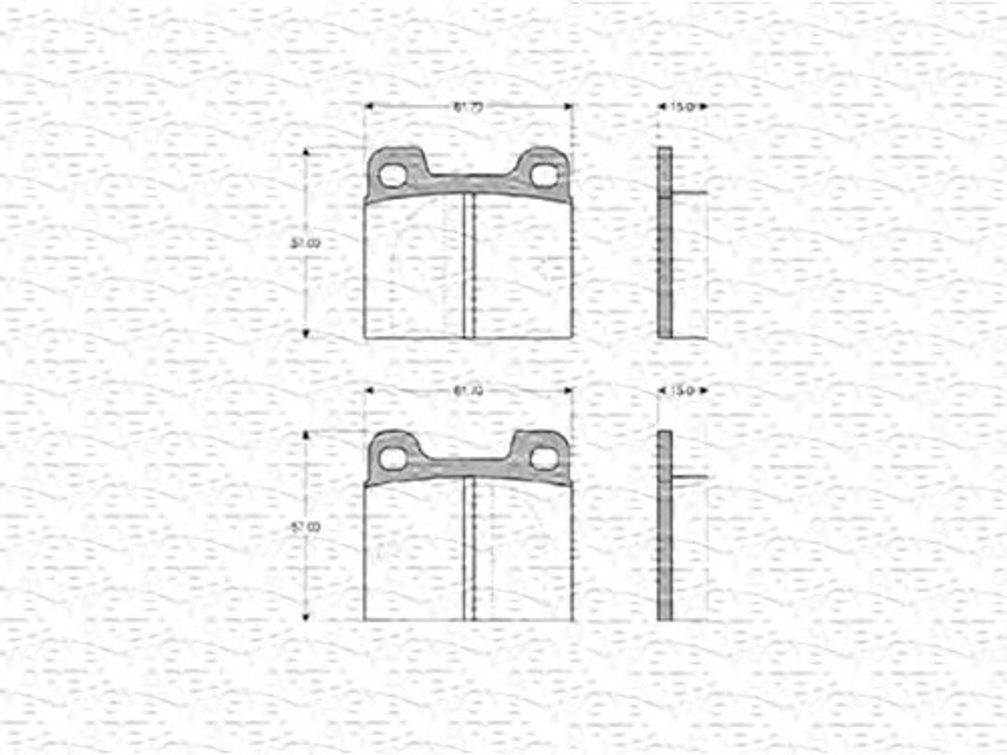 363702160101 MAGNETI MARELLI Комплект тормозных колодок, дисковый тормоз