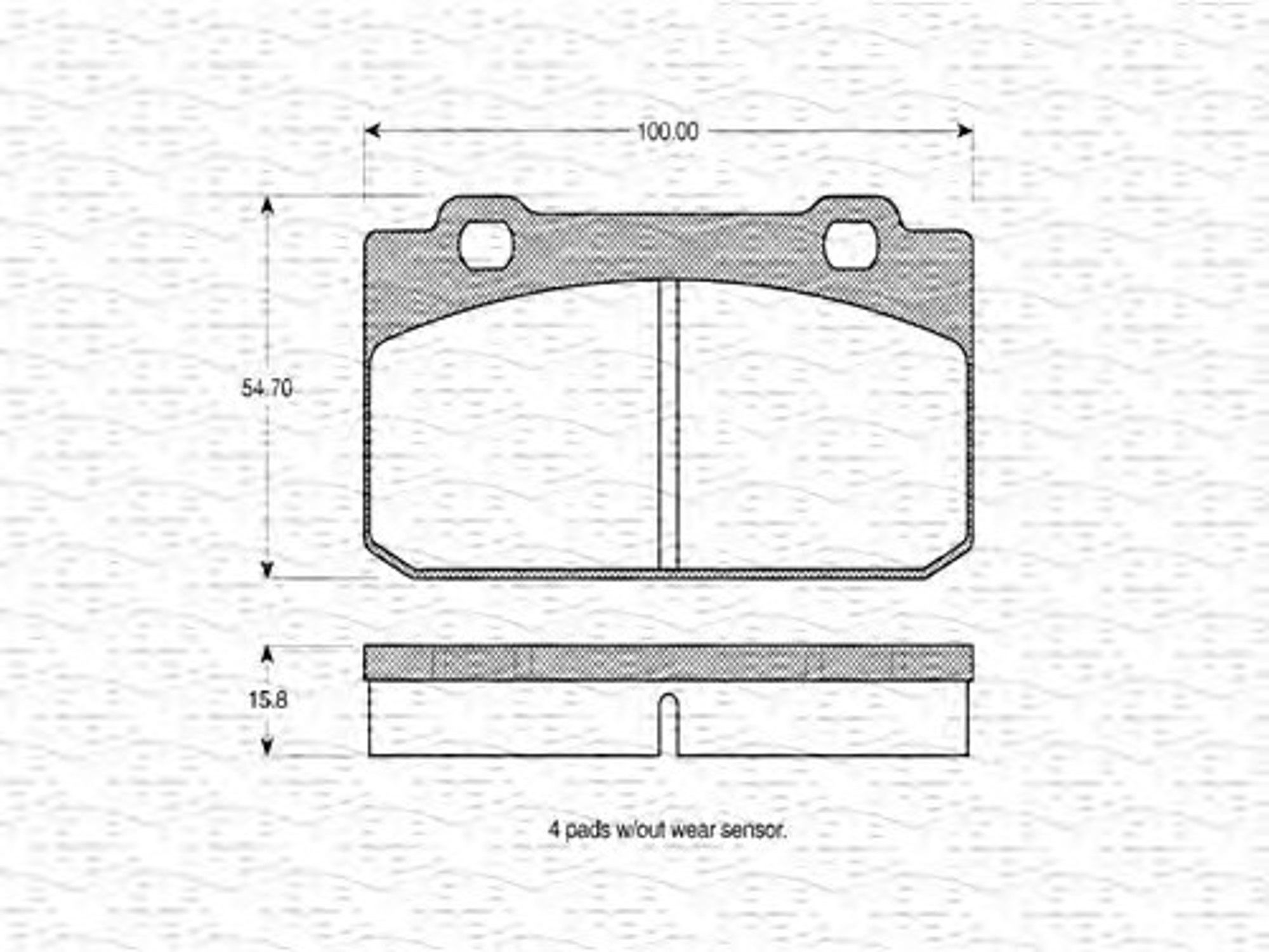 363702160157 MAGNETI MARELLI Комплект тормозных колодок, дисковый тормоз