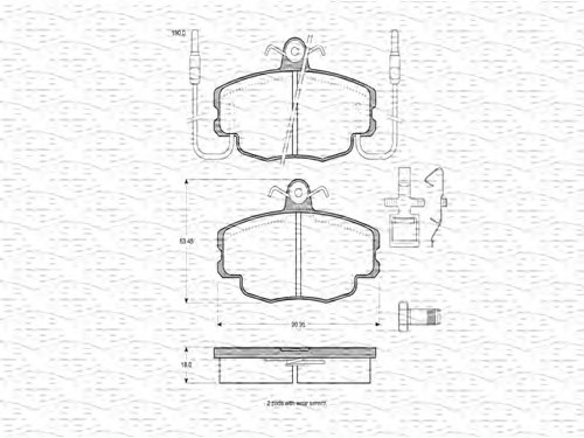 363702160158 MAGNETI MARELLI Колодки тормозные дисковые