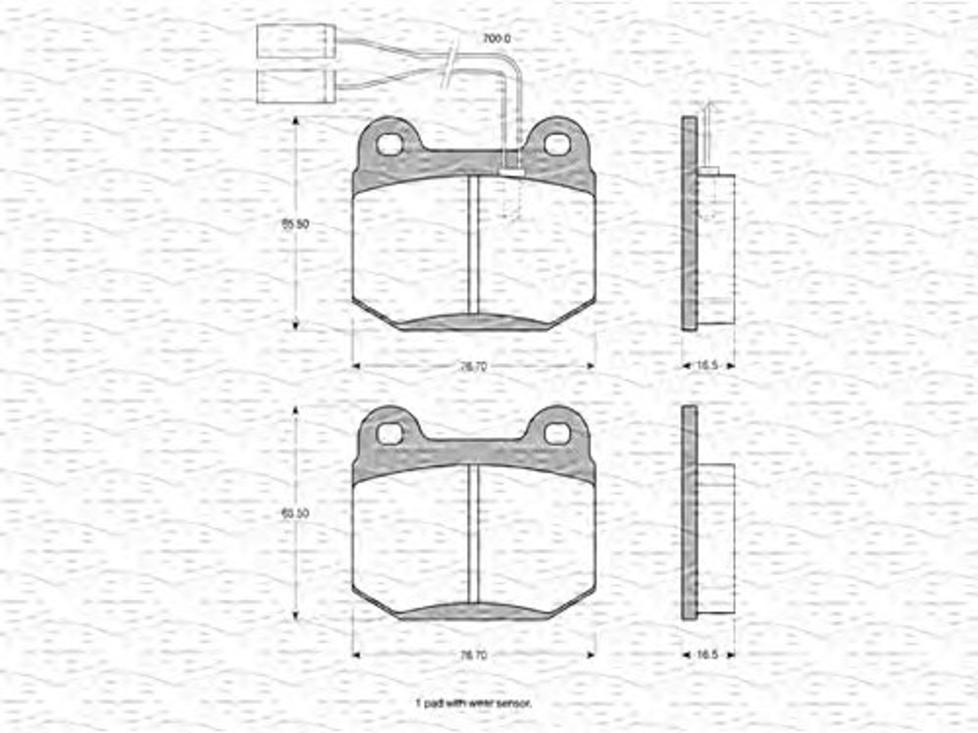 363702160170 MAGNETI MARELLI Колодки тормозные дисковые