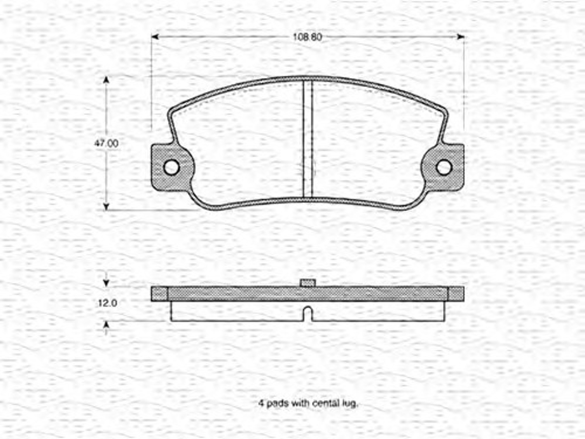 363702160179 MAGNETI MARELLI Комплект тормозных колодок, дисковый тормоз