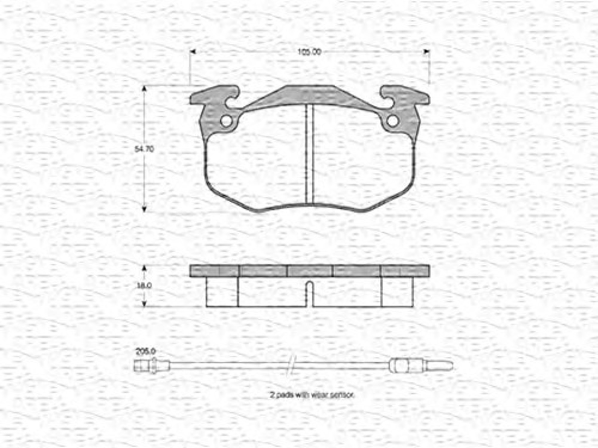 363702160218 MAGNETI MARELLI Колодки тормозные дисковые