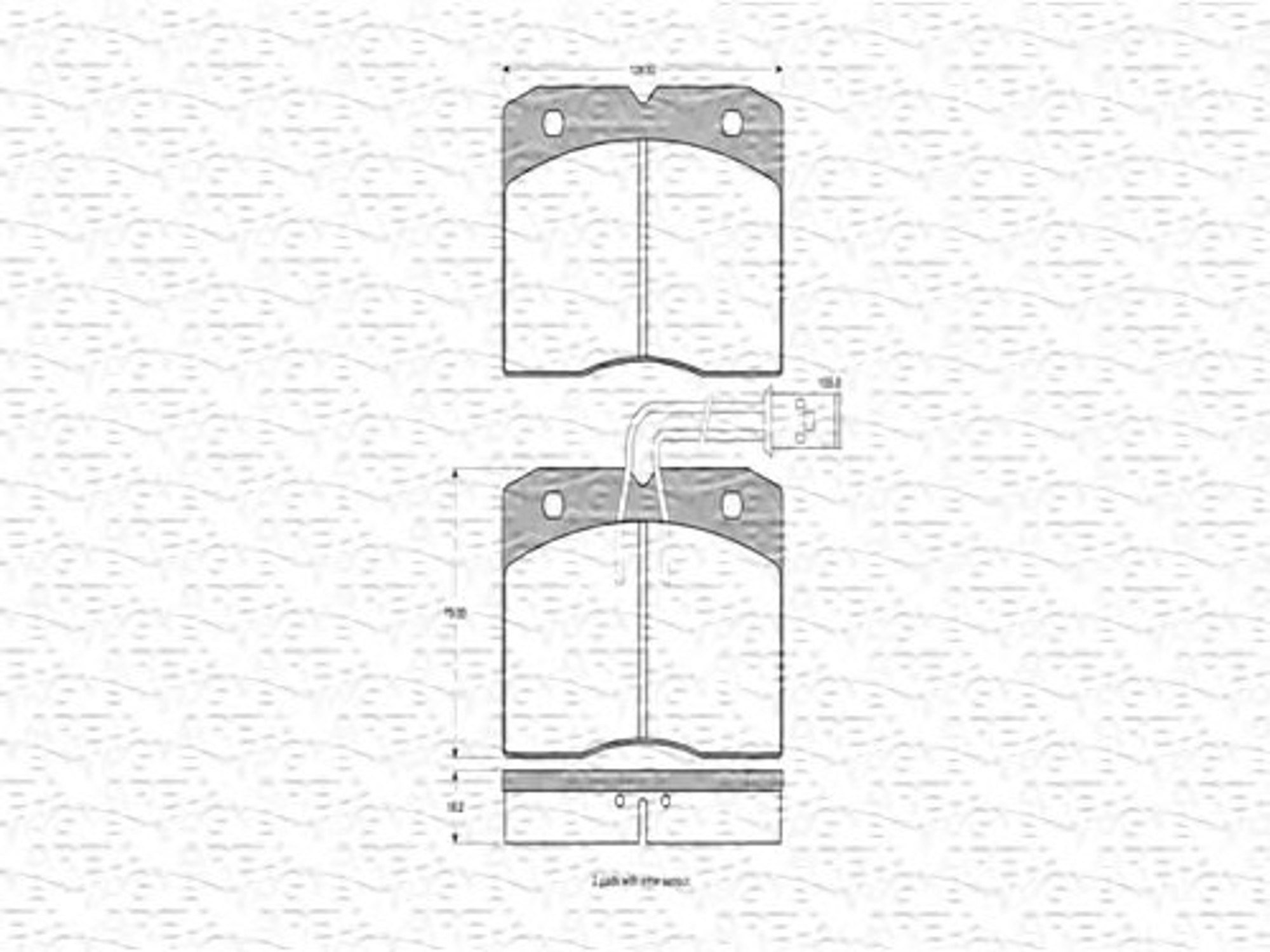 363702160232 MAGNETI MARELLI Комплект тормозных колодок, дисковый тормоз