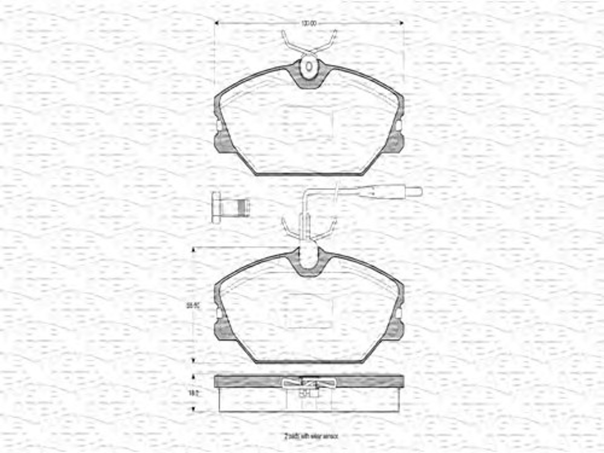 363702160326 MAGNETI MARELLI Колодки тормозные дисковые