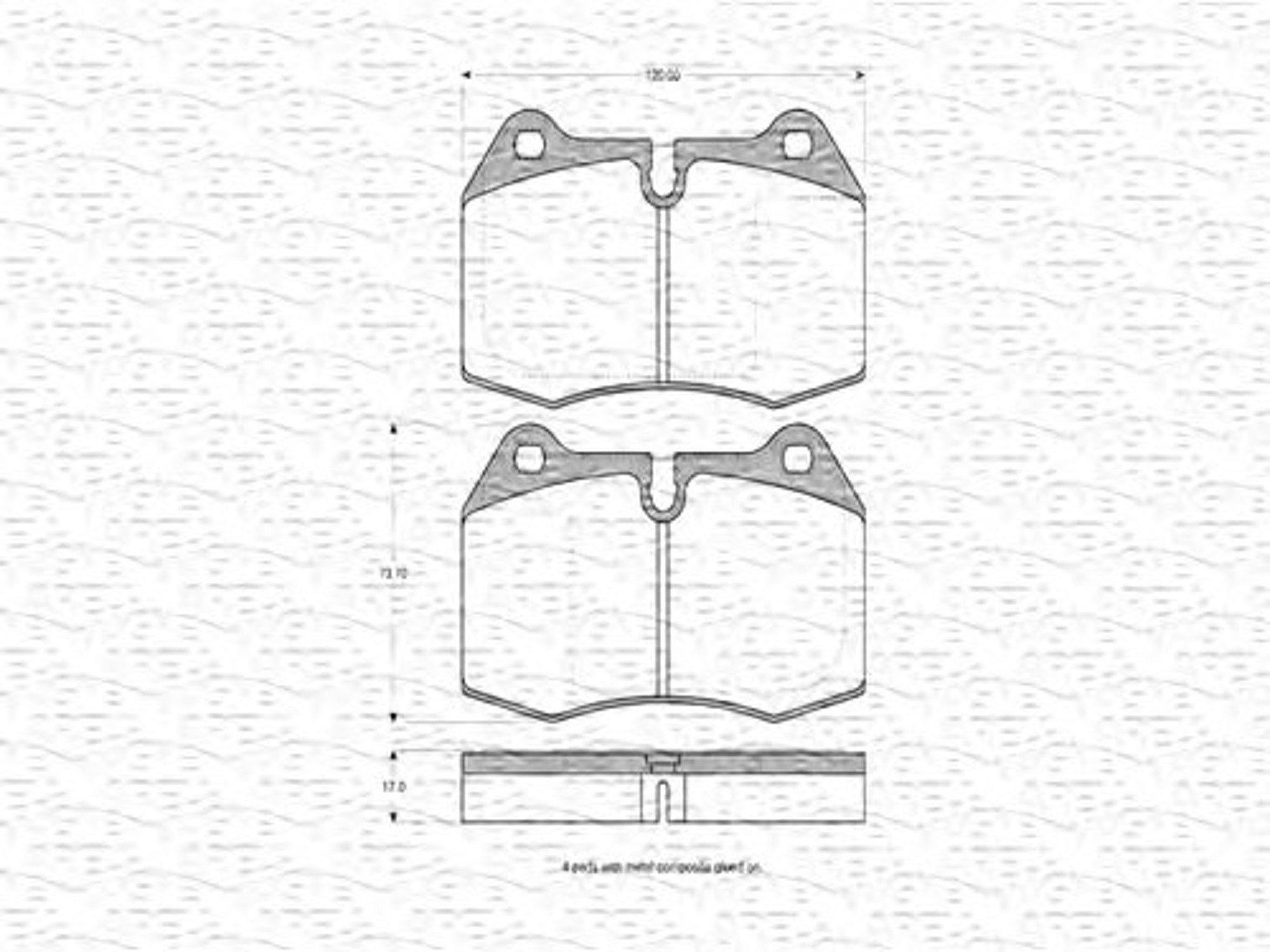 363702160372 MAGNETI MARELLI Колодки тормозные дисковые