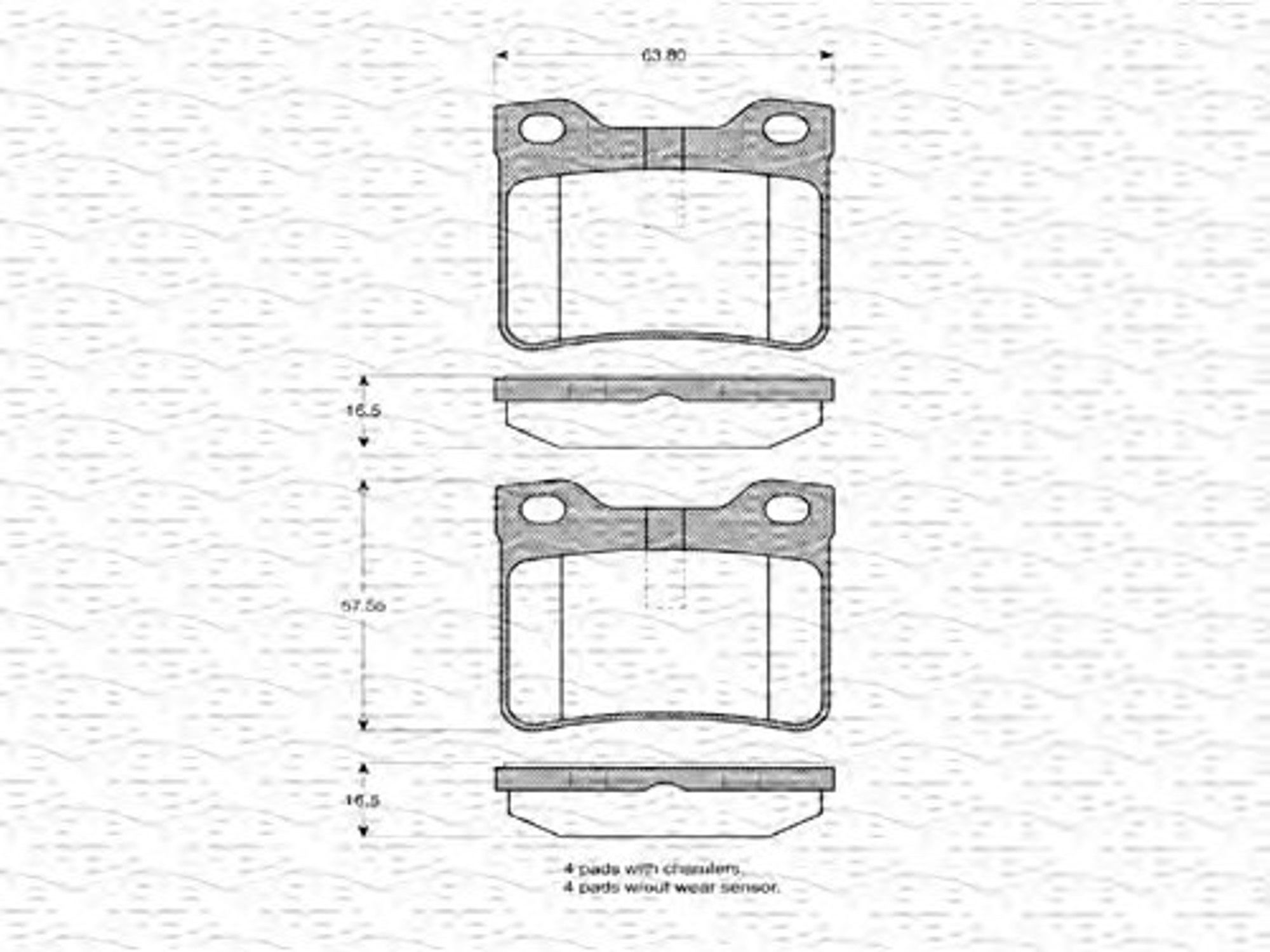 363702160405 MAGNETI MARELLI Колодки тормозные дисковые