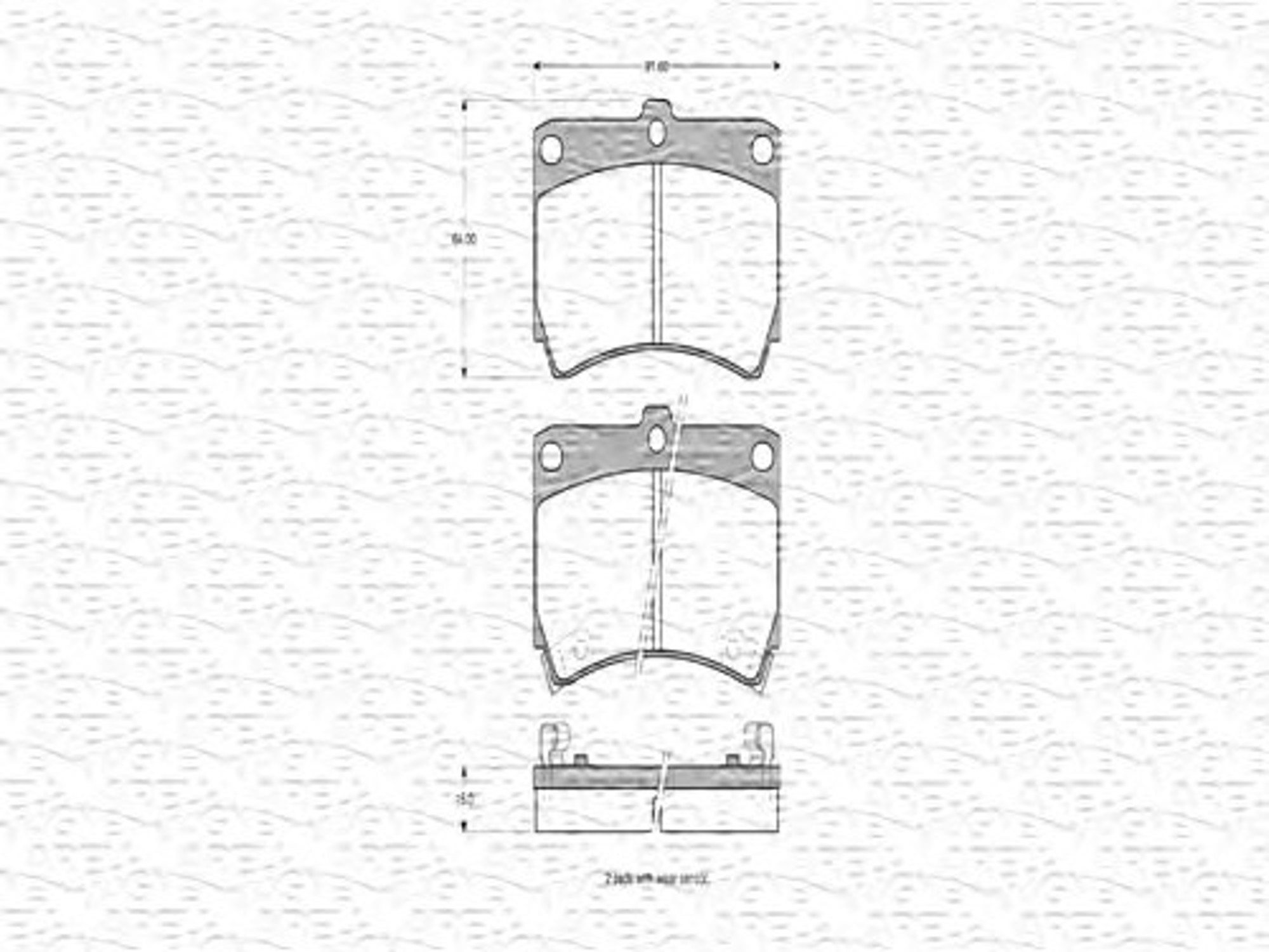 363702160521 MAGNETI MARELLI Колодки тормозные дисковые