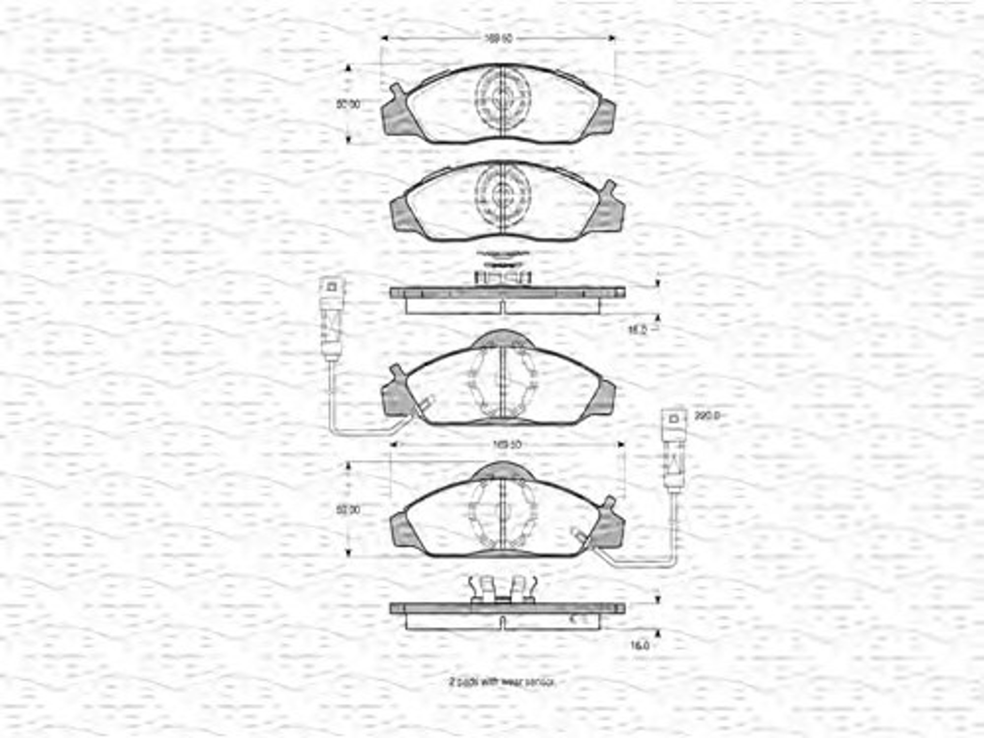 363702160778 MAGNETI MARELLI Колодки тормозные дисковые