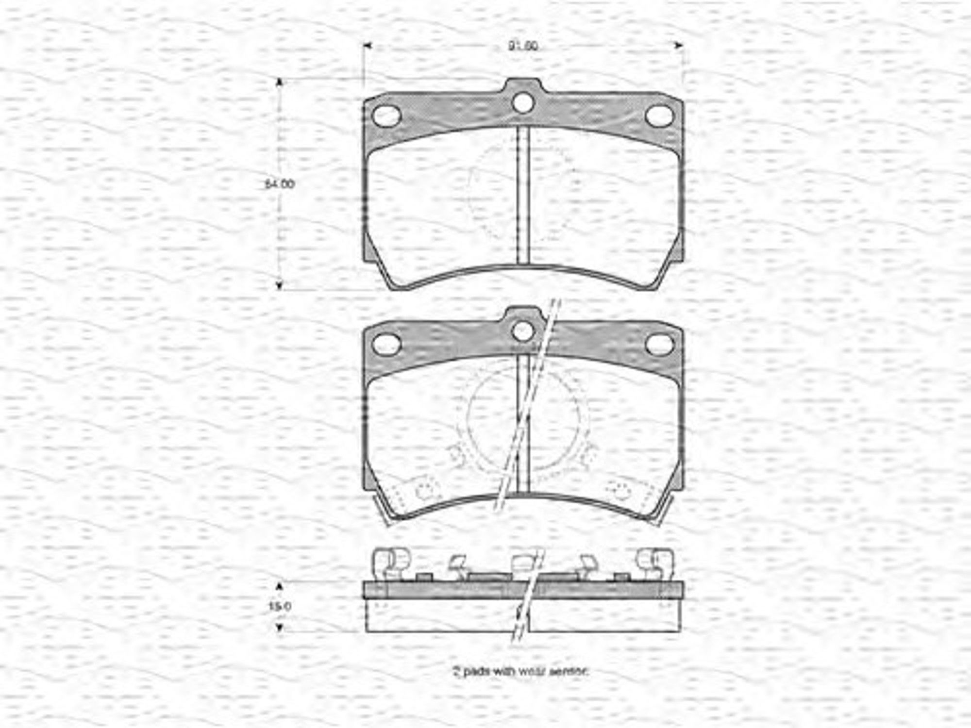 363702160816 MAGNETI MARELLI Колодки тормозные дисковые