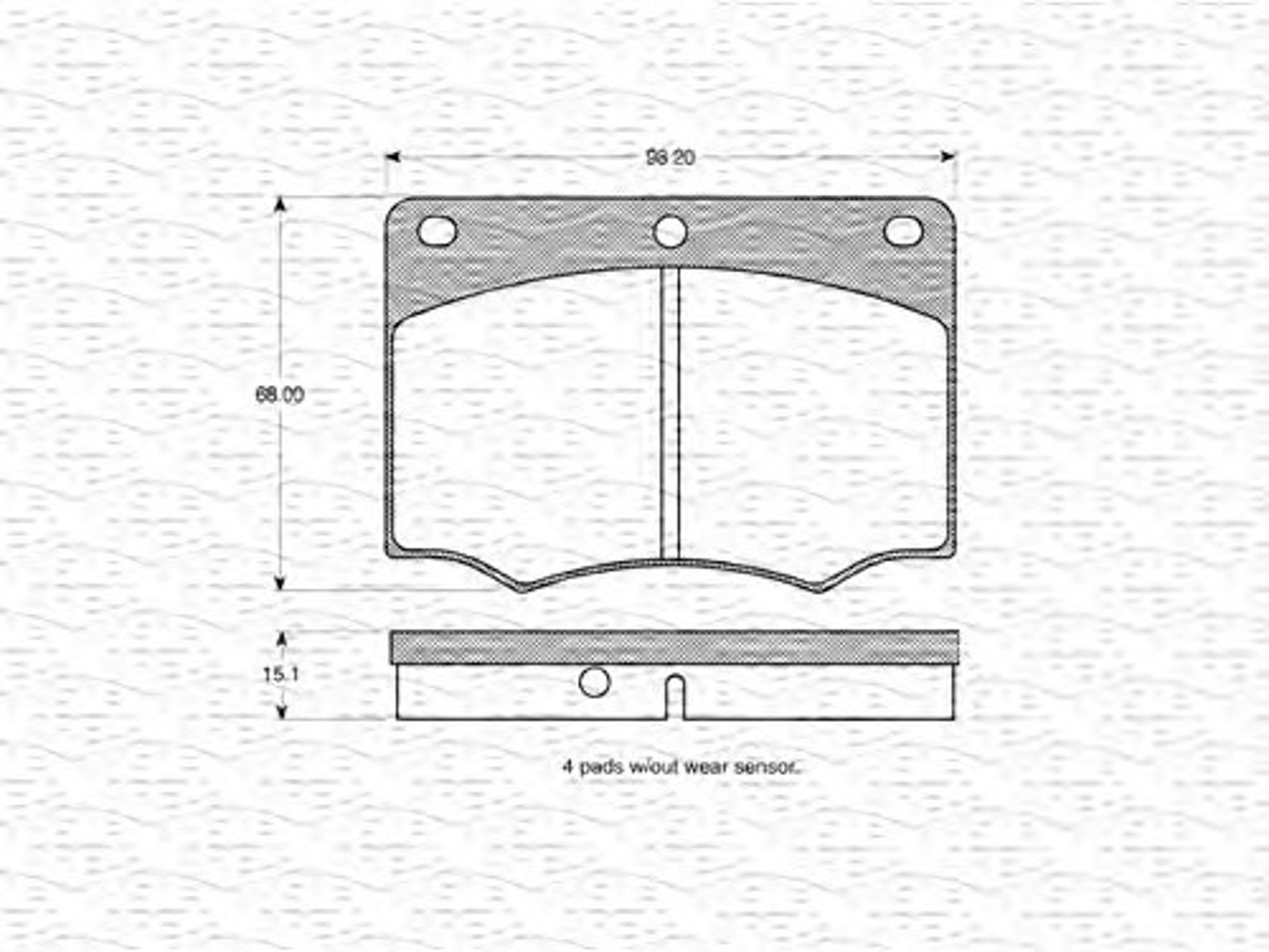 363702160878 MAGNETI MARELLI Колодки тормозные дисковые