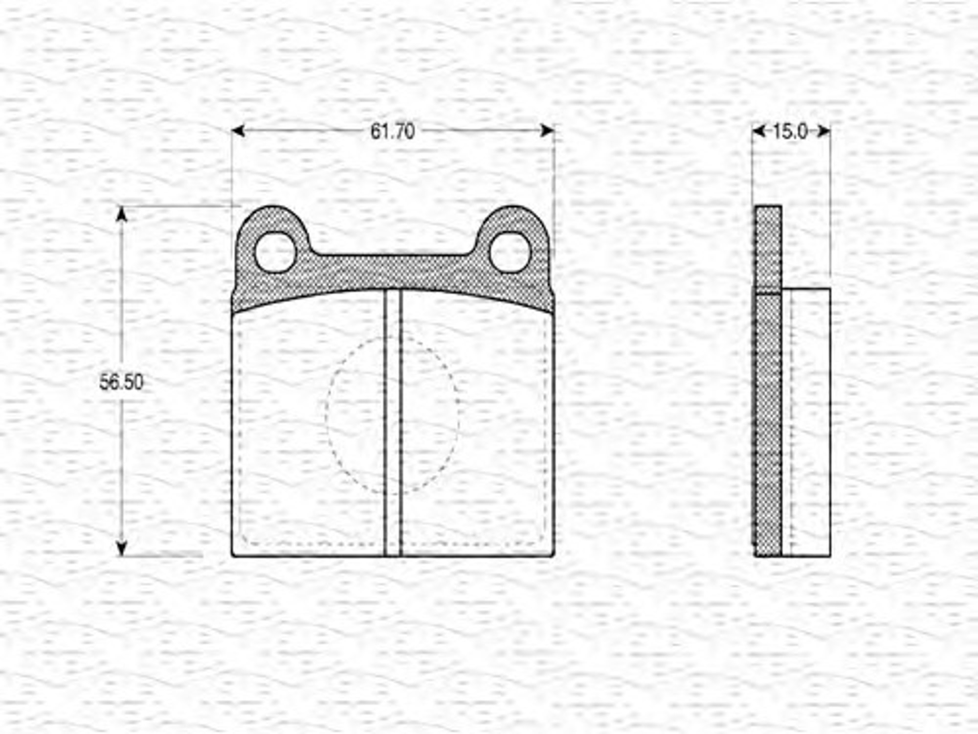 363702160980 MAGNETI MARELLI Комплект тормозных колодок, дисковый тормоз