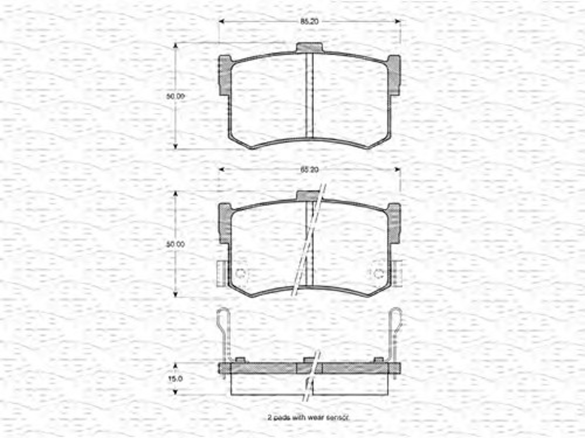 363702161012 MAGNETI MARELLI Колодки тормозные дисковые