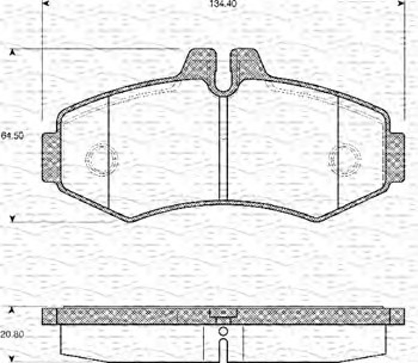 363702161094 MAGNETI MARELLI Колодки тормозные дисковые