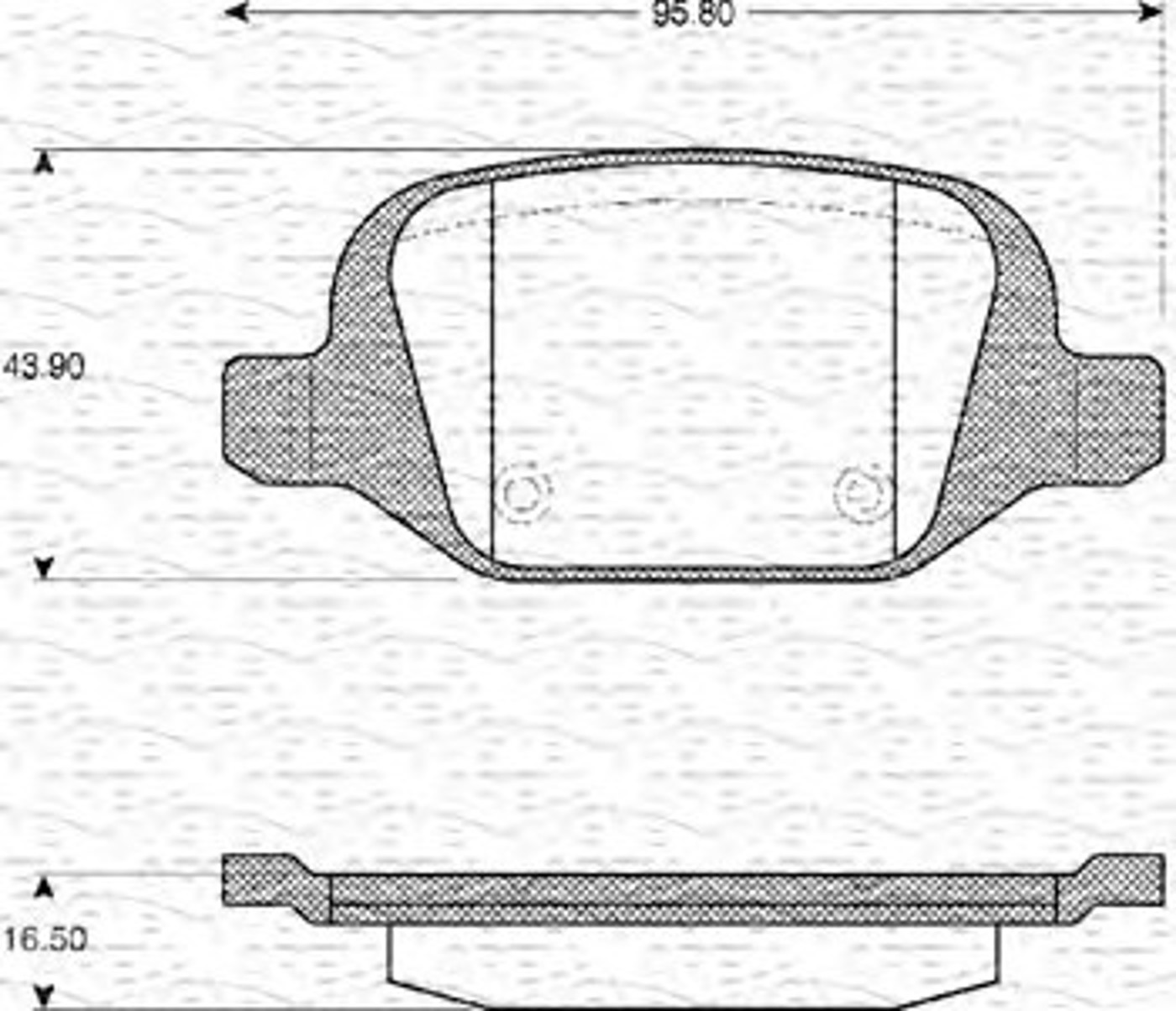 363702161110 MAGNETI MARELLI Комплект тормозных колодок, дисковый тормоз