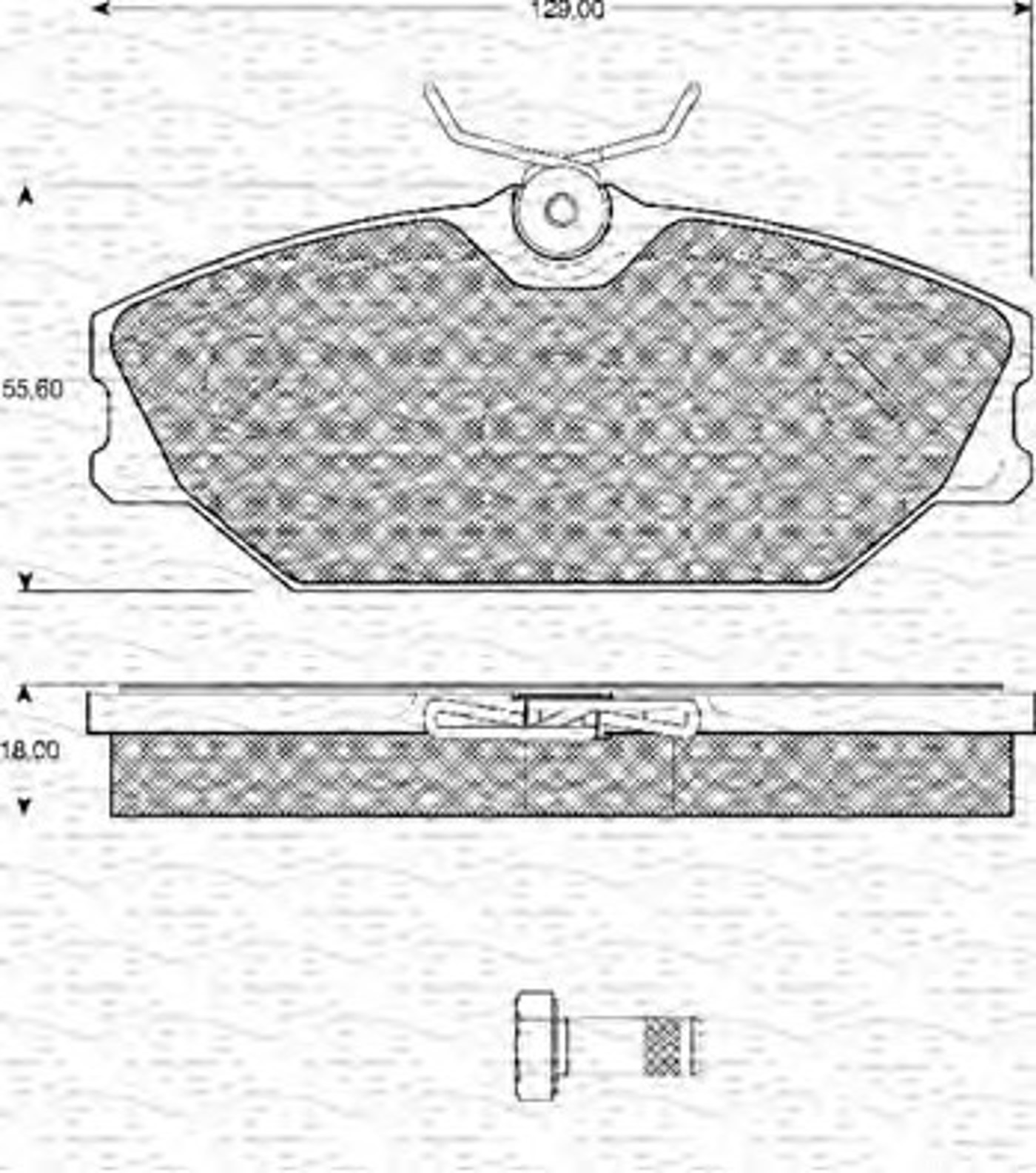 363702161116 MAGNETI MARELLI Комплект тормозных колодок, дисковый тормоз