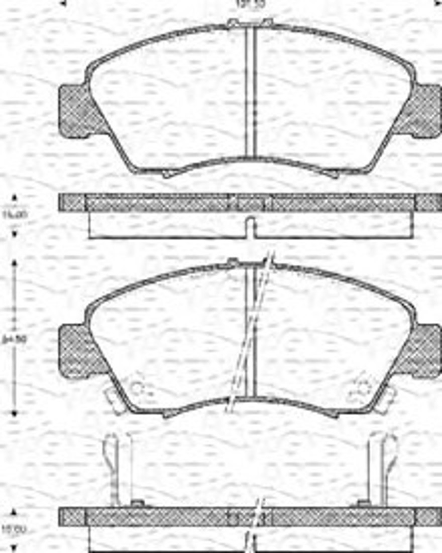 363702161129 MAGNETI MARELLI Комплект тормозных колодок, дисковый тормоз