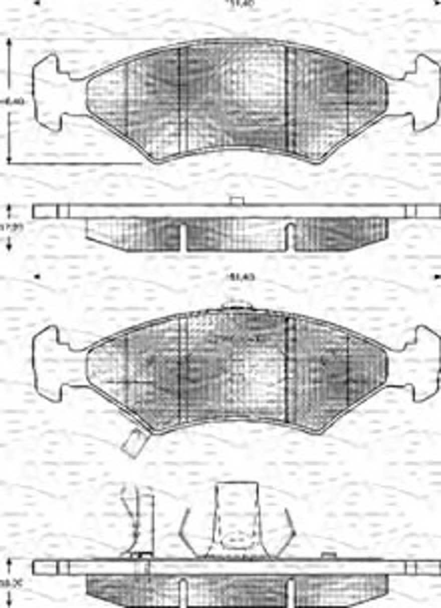 363702161145 MAGNETI MARELLI Комплект тормозных колодок, дисковый тормоз