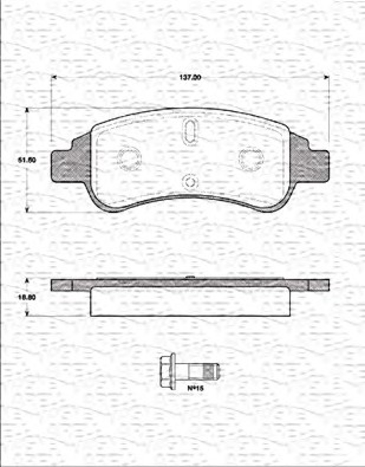 363702161230 MAGNETI MARELLI Комплект тормозных колодок, дисковый тормоз