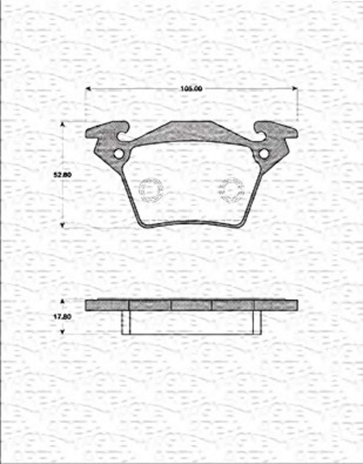 363702161263 MAGNETI MARELLI Комплект тормозных колодок, дисковый тормоз