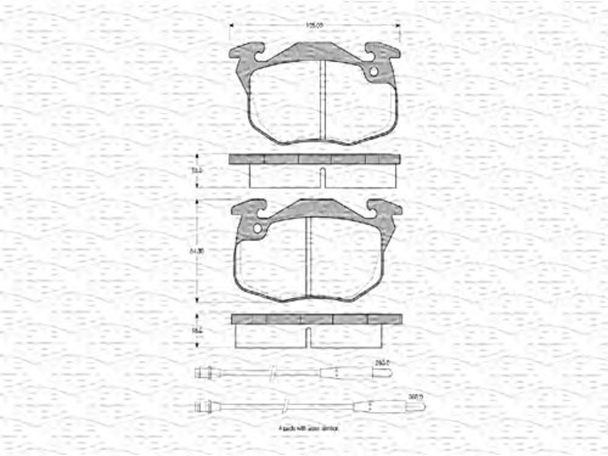 430216170295 MAGNETI MARELLI Комплект тормозных колодок, дисковый тормоз