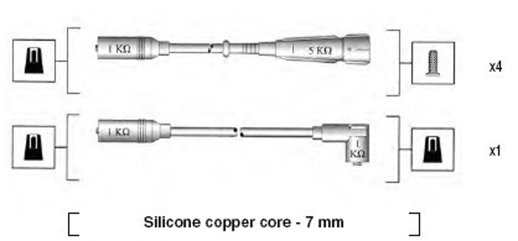 941055040529 MAGNETI MARELLI Комплект проводов зажигания