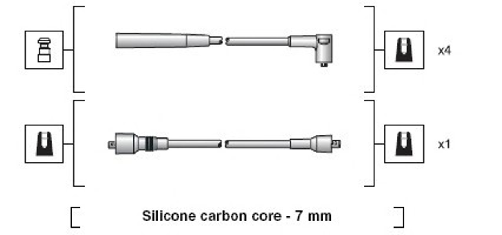 Комплект проводов зажигания MAGNETI MARELLI 941318111126