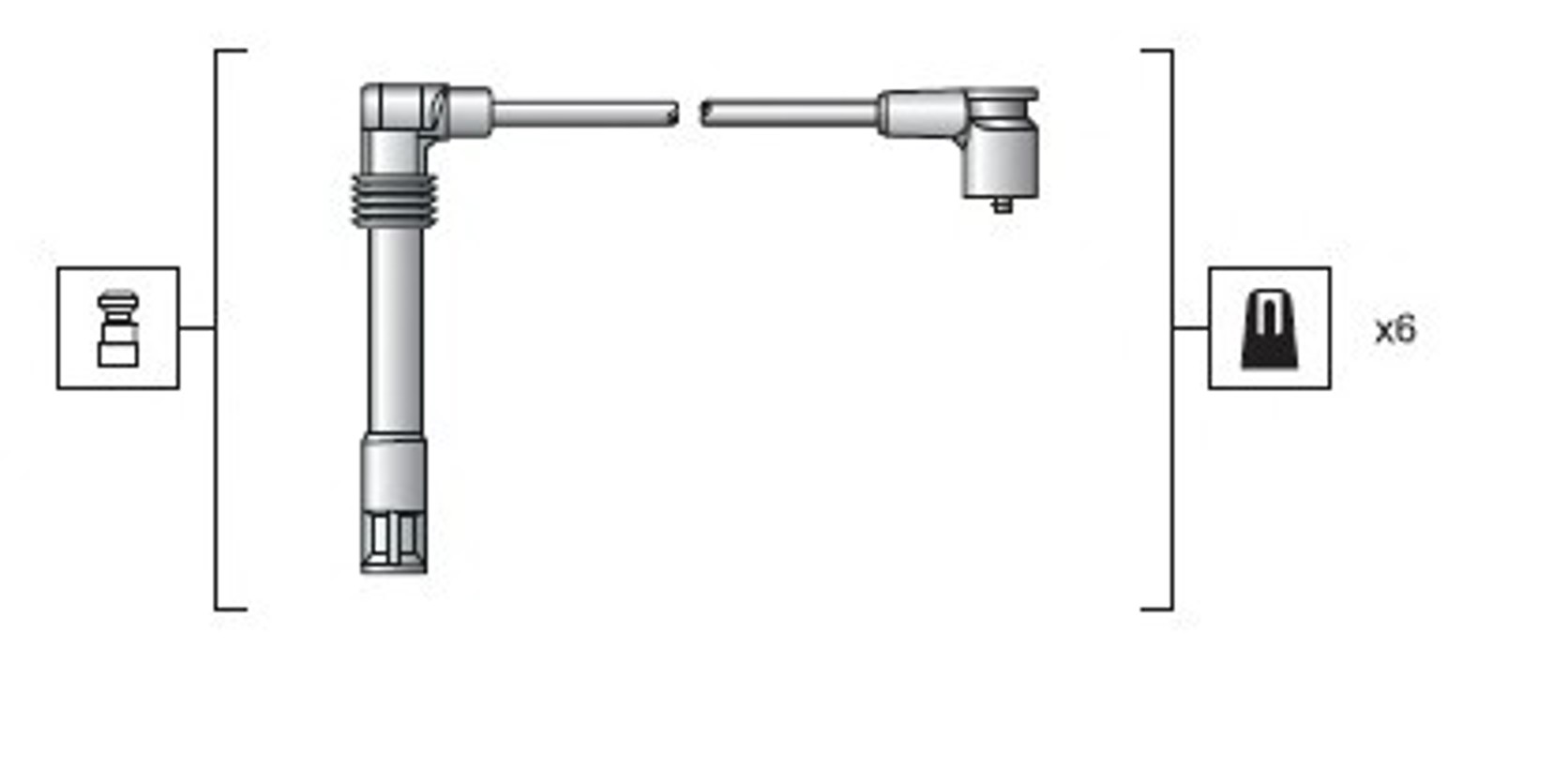 941318111162 MAGNETI MARELLI Комплект проводов зажигания