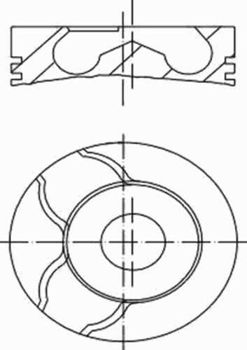 Поршень двигателя MAHLE/KNECHT 001 01 01