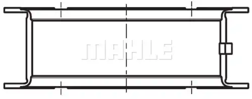 001 fl 10358 000 вкладыши коренные упорные (пара) std MAHLE/KNECHT 001 FL 10358 000