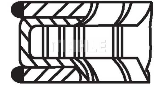 Комплект поршневых колец Mahle/Knecht 005 24 N0