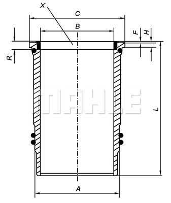 Гильза MAHLE/KNECHT 005 WN 09 00