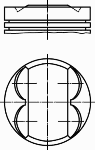 Поршень двигателя MAHLE/KNECHT 009 32 01