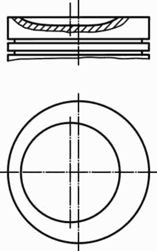Поршень двс MAHLE/KNECHT 011 75 01