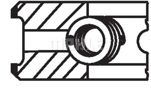 01129N0 Mahle/Knecht Кольца поршневые