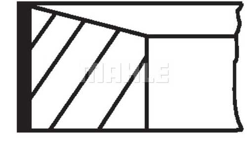 022 07 N0 Mahle/Knecht Кольца поршневые