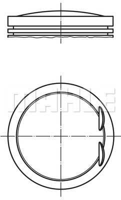 028PI00128000 MAHLE/KNECHT Поршень ДВС