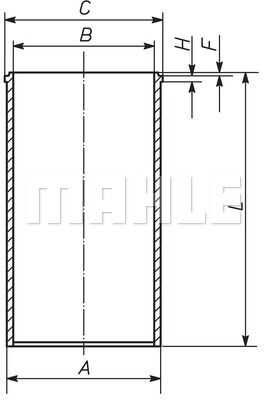 029WV2000 Mahle/Knecht Гильза цилиндра